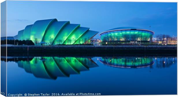 Music Venues in Glasgow Canvas Print by Stephen Taylor