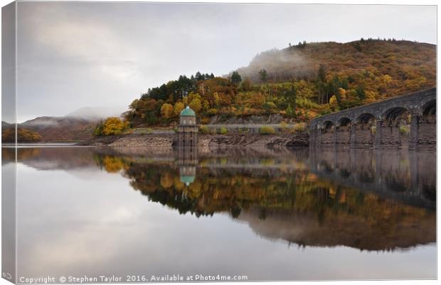 Autumn in the Elan Valley Canvas Print by Stephen Taylor