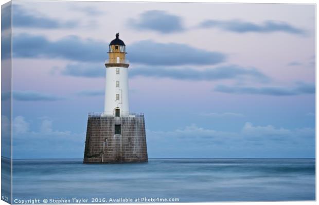Twilight at Rattray Head Canvas Print by Stephen Taylor