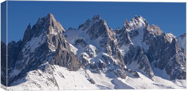 The Mont Blanc Massif Canvas Print by Stephen Taylor