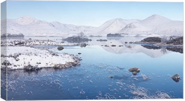 A Snow covered Rannoch Moor Canvas Print by Stephen Taylor