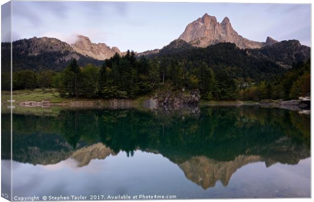 Lac de Bious-Artigues Canvas Print by Stephen Taylor