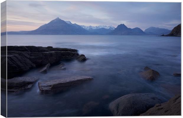 A Gentle Sunset at Elgol Canvas Print by Stephen Taylor