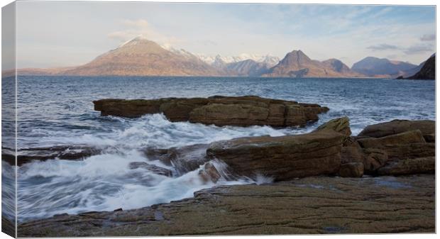 The Sea at Elgol Canvas Print by Stephen Taylor