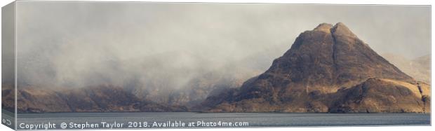 Elgol 16x5 Panorama Canvas Print by Stephen Taylor