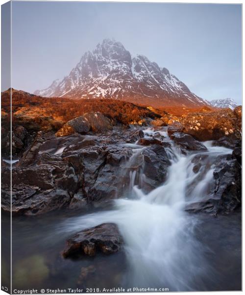 Spring in Glencoe Canvas Print by Stephen Taylor