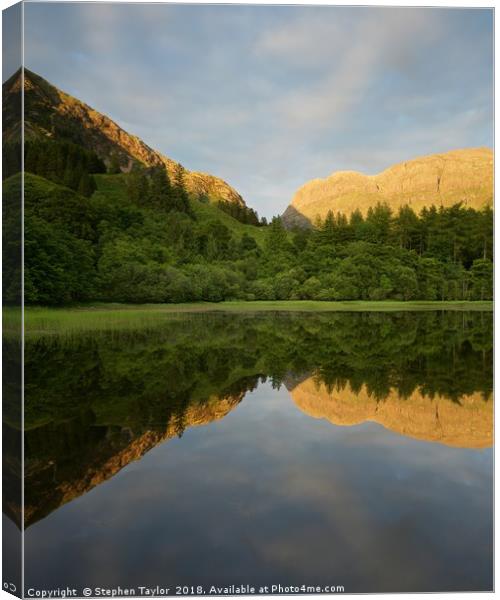 The Torren Lochan Canvas Print by Stephen Taylor