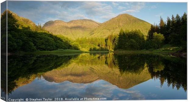 The Torren Lochan Canvas Print by Stephen Taylor