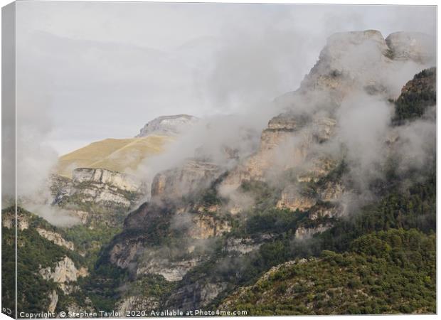 Layered Mist Canvas Print by Stephen Taylor