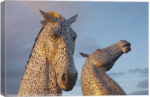 The Kelpies Canvas Print by Stephen Taylor