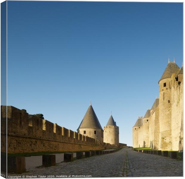 Carcassonne Canvas Print by Stephen Taylor