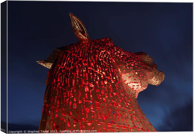 The Kelpies Canvas Print by Stephen Taylor