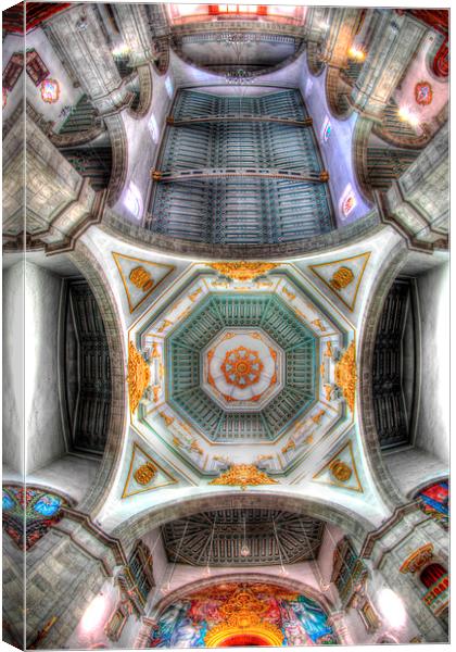 Candelaria church dome Canvas Print by Jose Luis Mendez Fernandez