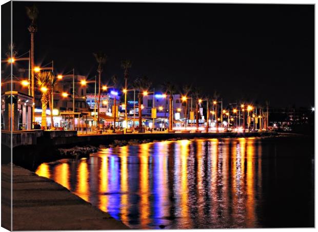 Paphos Promenade Canvas Print by Andy Smith