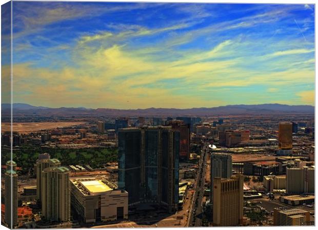  View from Stratosphere Las Vegas Canvas Print by Andy Smith