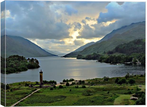  Loch Shiel, Glenfinnan Canvas Print by Andy Smith