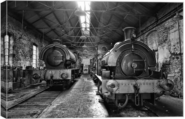 Majestic Steam Engines in the Heart of England Canvas Print by Andy Smith