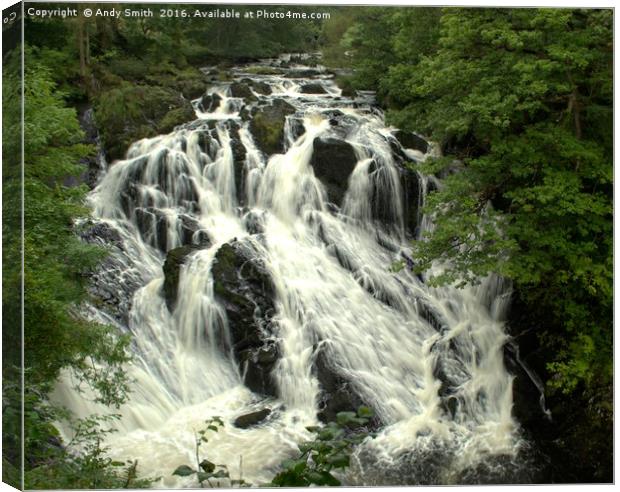 Swallow Falls Canvas Print by Andy Smith