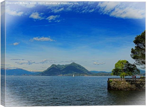 Lake Maggiore           Canvas Print by Andy Smith