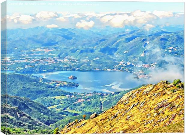 Lake Orta           Canvas Print by Andy Smith