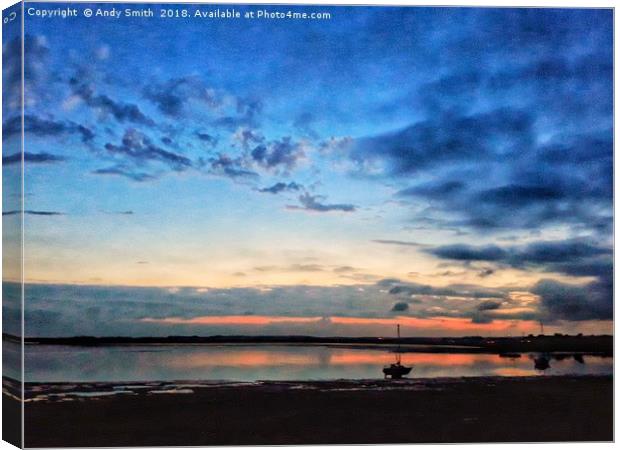 Majestic Sunset at Ravenglass Canvas Print by Andy Smith