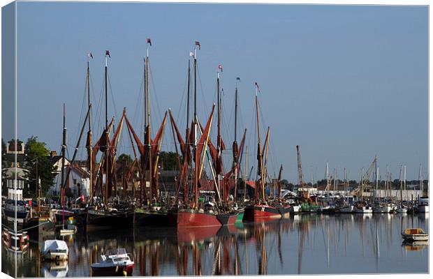 Sunrise Maldon Quay Canvas Print by Terry Stone