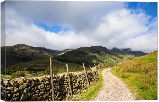  Into the Mountains, Scafell Pike Canvas Print by Gregory Culley