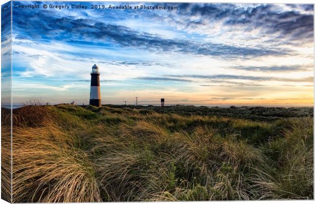 Spurn Point Lighthouse Canvas Print by Gregory Culley