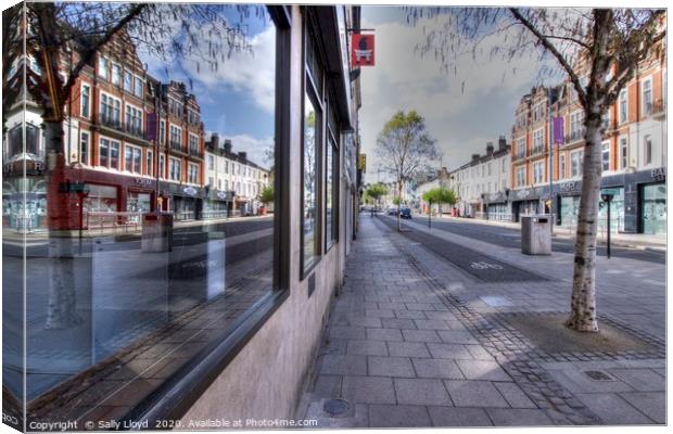 Prince of Wales Road, Norwich in Lockdown Canvas Print by Sally Lloyd