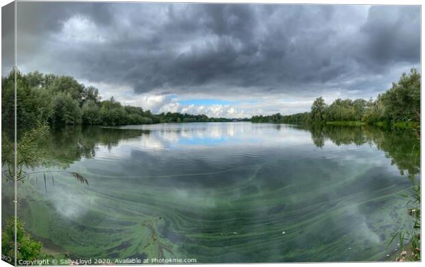 Whitlingham Country Park Panoramic  Canvas Print by Sally Lloyd