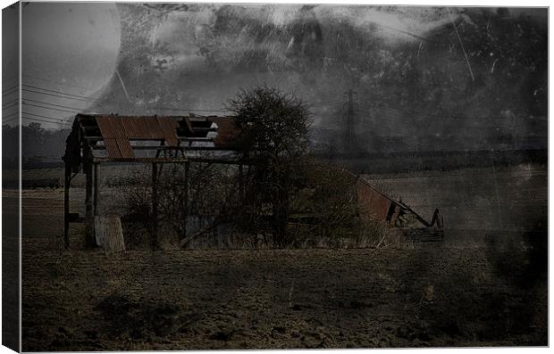 Old Barn Canvas Print by Annie Page
