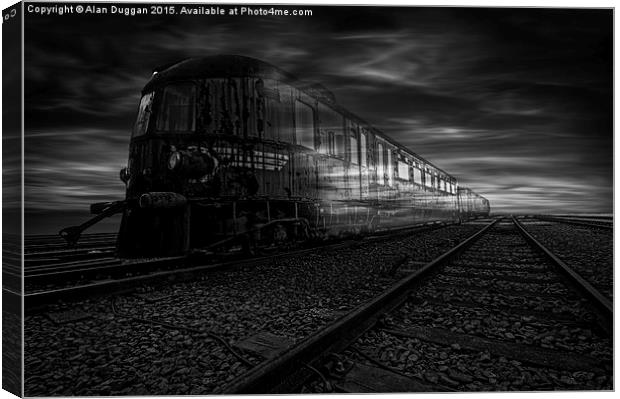  Fading into the past Canvas Print by Alan Duggan
