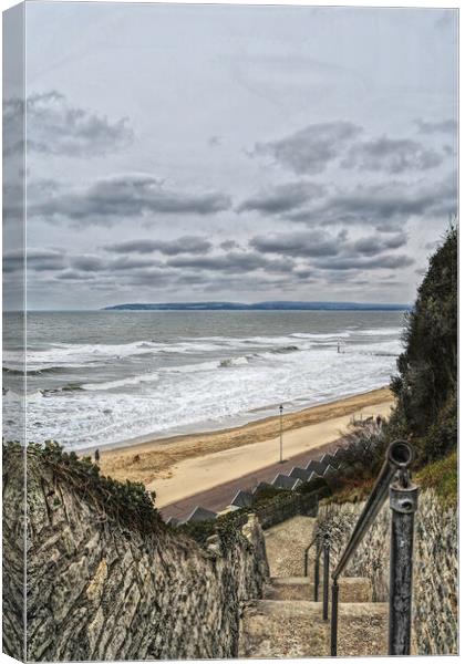 Majestic Views of Bournemouth Beach Canvas Print by paul cobb