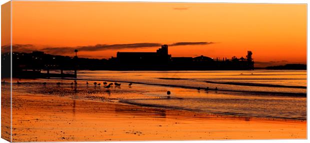  Bournemouth pier. Canvas Print by paul cobb