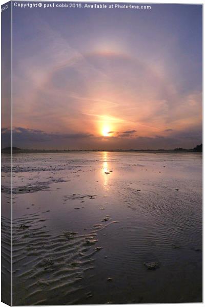 Halo sunset Canvas Print by paul cobb