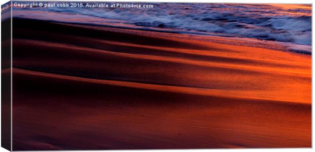  Dark sands Canvas Print by paul cobb