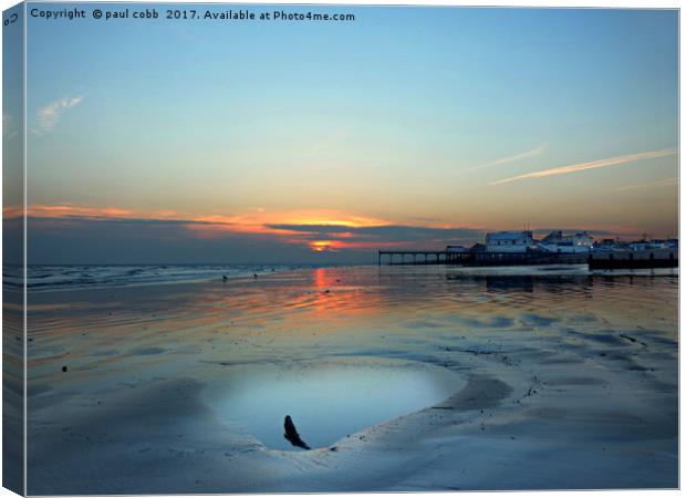 Sundown .  Canvas Print by paul cobb