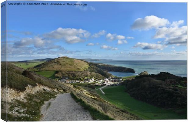 The long view down. Canvas Print by paul cobb