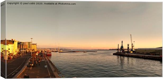 Poole quay. Canvas Print by paul cobb