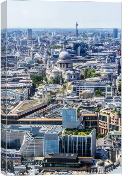 Beautiful panorama of London city Canvas Print by Malgorzata Larys