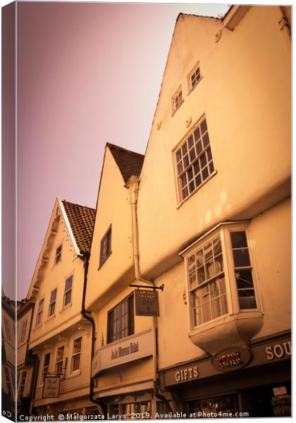 Historic architecture of York, Yorkshire, England, Canvas Print by Malgorzata Larys