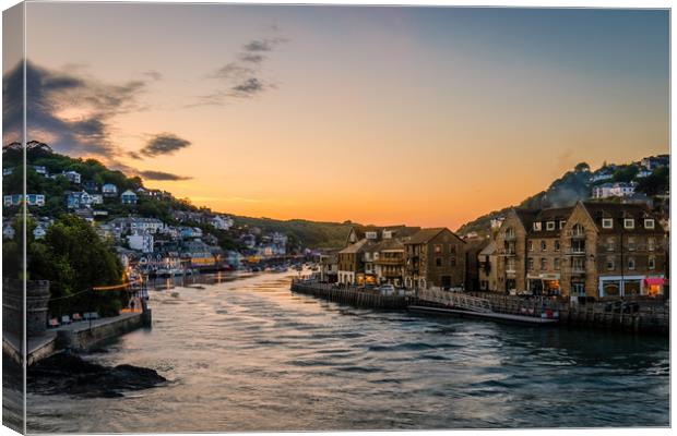 Looe Harbour, Cornwall Canvas Print by Dave Rowlatt