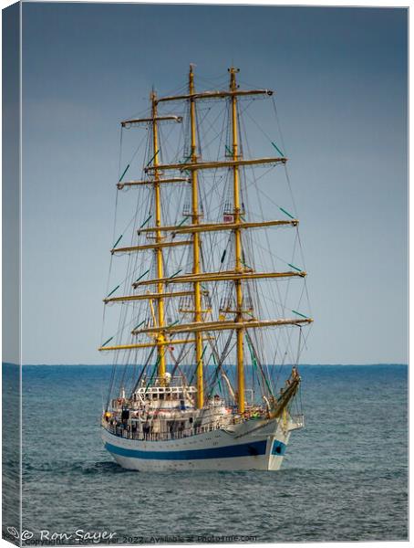 Tall Ship Canvas Print by Ron Sayer