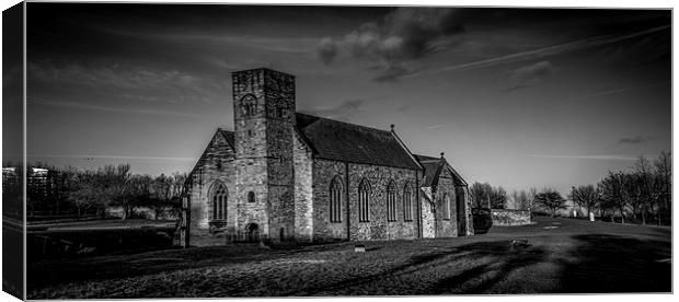 St Peters Church Monkwearmouth Canvas Print by Ron Sayer