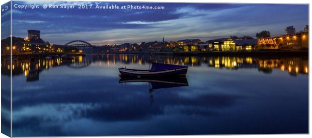 On the waterfront Canvas Print by Ron Sayer