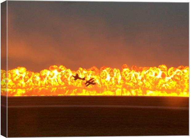 Napalm and Warbirds Canvas Print by Teri Shors