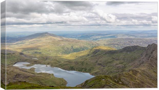 Snowdon - view to the north-east Canvas Print by Mark Godden