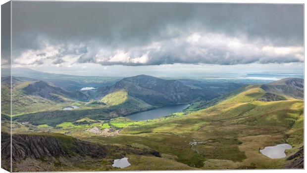 Snowdon - view to the west Canvas Print by Mark Godden