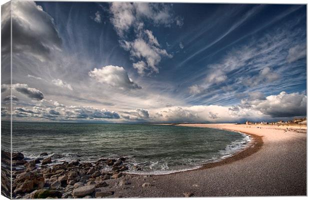  Chesil Cove Canvas Print by Mark Godden