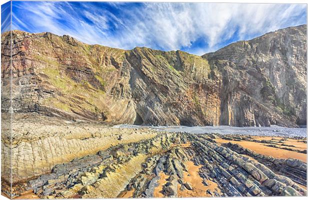  Geology Uncovered Canvas Print by Mark Godden